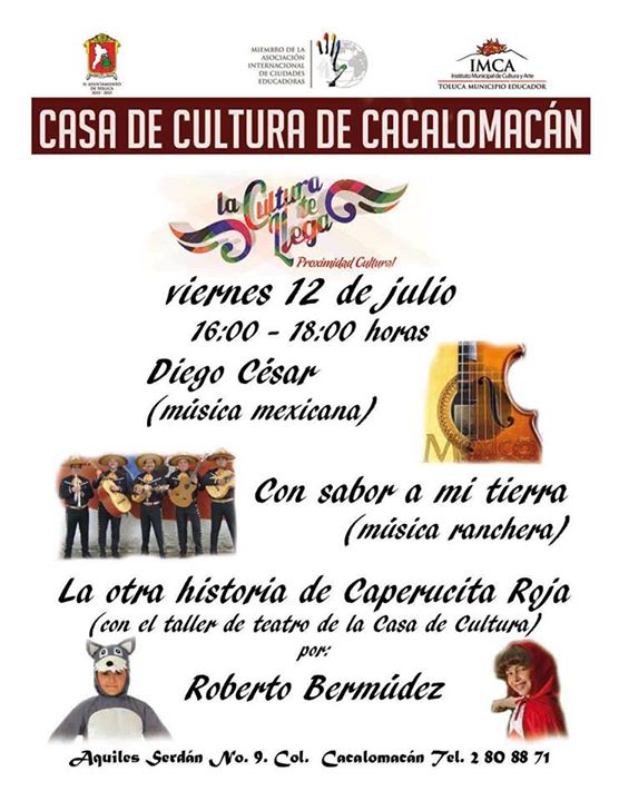 MÚSICA Y TEATRO EN CASA DE CULTURA DE CACALOMACÁN | Toluca Cultural